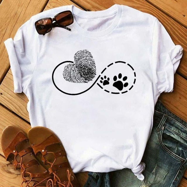 Dog Paws T-Shirt (Variety Selection)