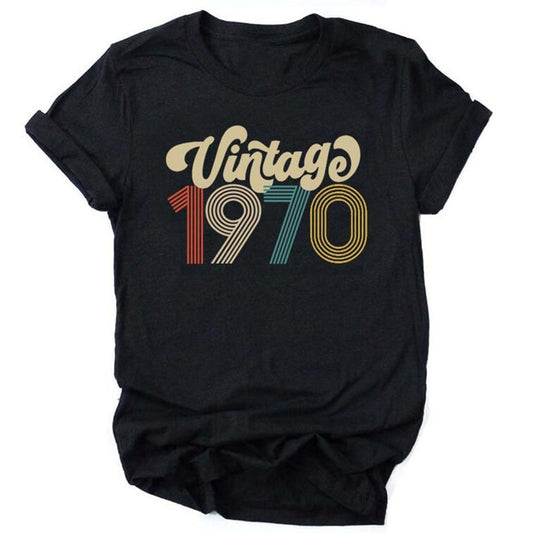 Vintage 1970 Birthday T Shirts / 51st - 70s