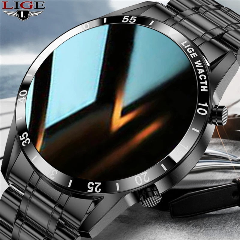 LIGE 2021 New Smart Watch Bluetooth Call Watch