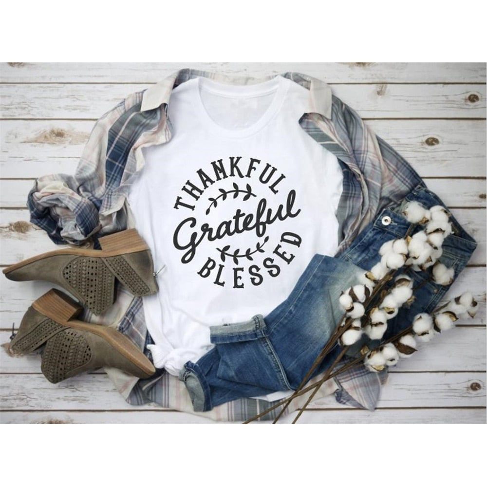 Thankful, Grateful, Blessed T-Shirt