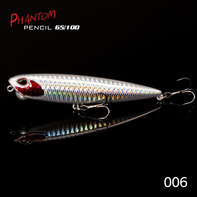 Hunthouse Pencil Lure Topwater - 006 / 65mm 5.5g - 006 / 100mm 14.5g