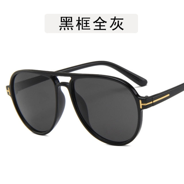 Cool Men’s Aviation Gradient Sunglasses - black dark / Other