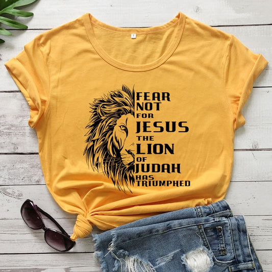 Fear Not For Jesus & Lion T-shirt