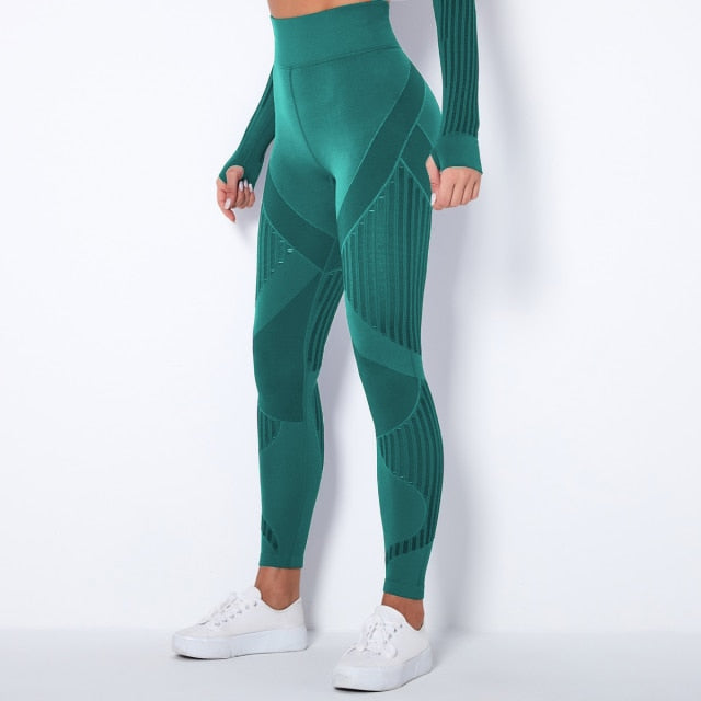 Seamless High Waist Leggings - dark green / XS - dark green / S - dark green / M - dark green / L