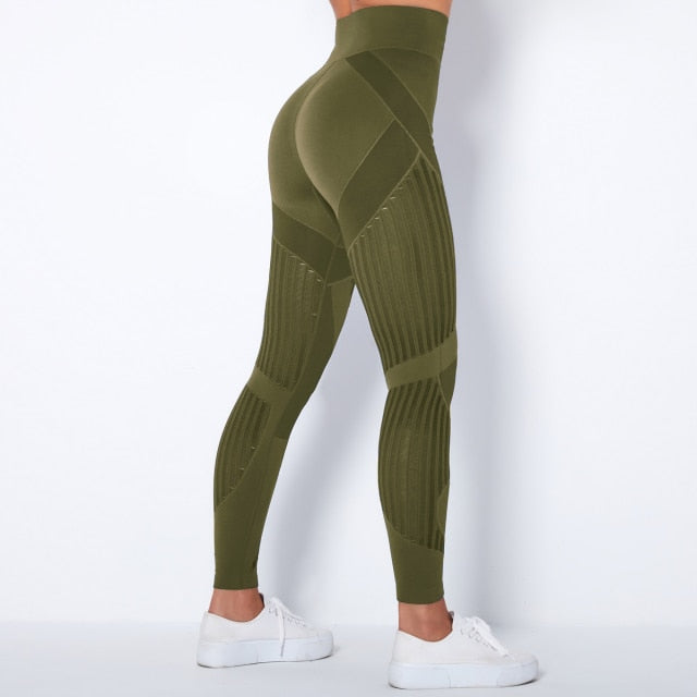 Seamless High Waist Leggings - army green / XS - army green / S - army green / M - army green / L