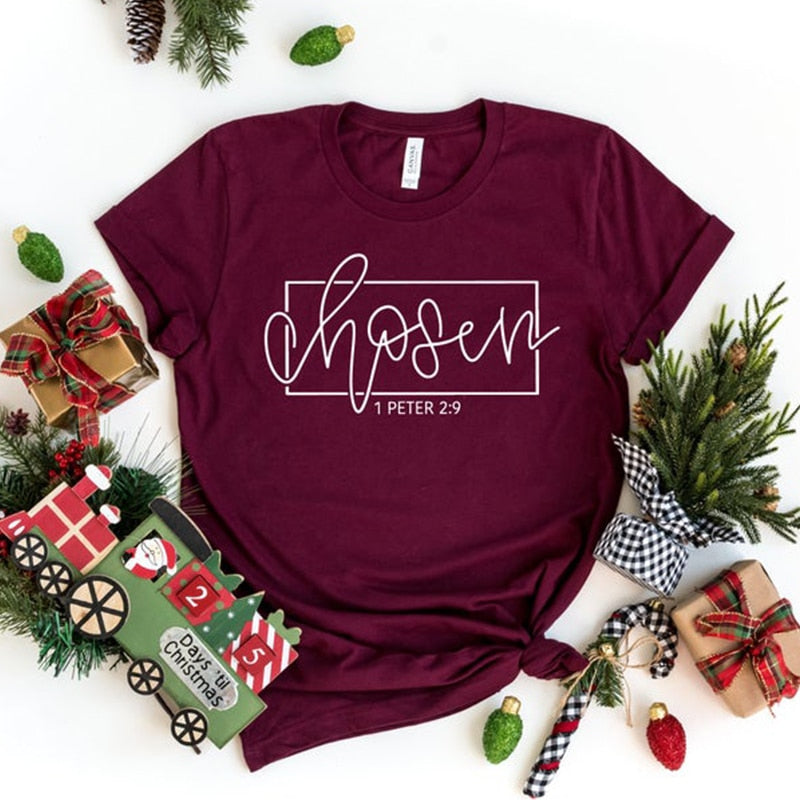 Chosen 1 Peter 2:9 Women’s T-Shirt