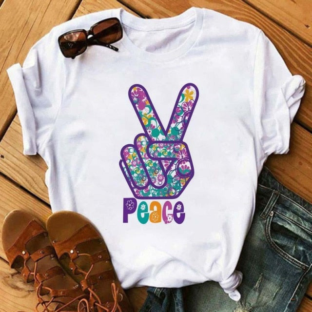 Peace Love T Shirt