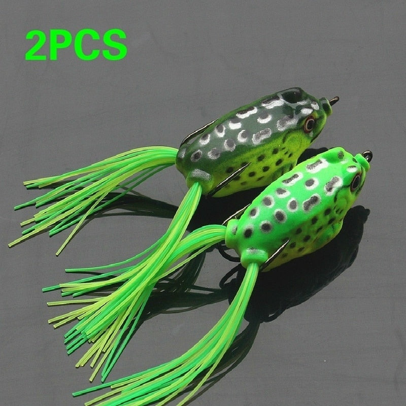 2Pc / lot Soft Toad Frogs