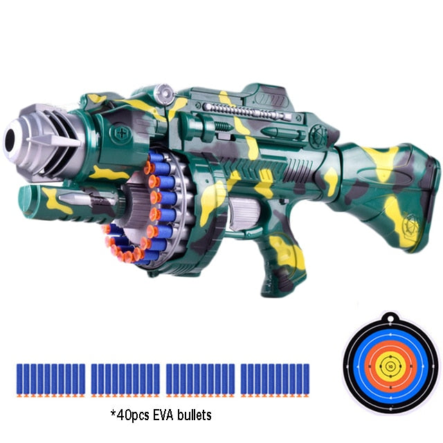 Toy Gun 6.5cm for Nerf Darts - 40Bullets-Camouflage