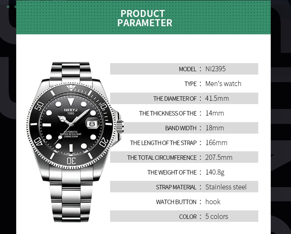 Luxury Fashion Diver Watch