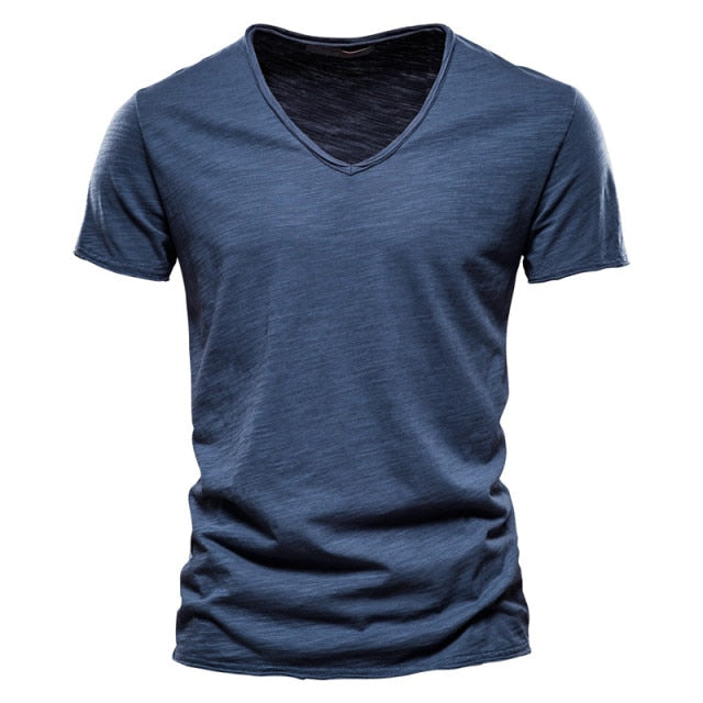 Brand Quality 100% Cotton Men T-shirt V-Neck - F037-V-Navy / Size S 45 to 55 kg - F037-V-Navy / Size L 65 to 72 kg - F037-V-Navy / Size M 55 to 65 kg - F037-V-Navy / Size XXL 80 to 90 kg - F037-V-Navy / Size XL 72 to 80 kg