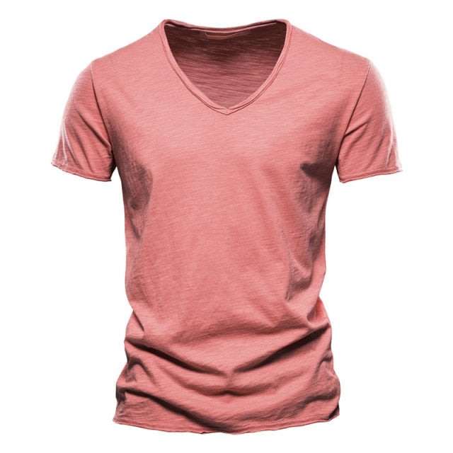 Brand Quality 100% Cotton Men T-shirt V-Neck - F037-V-Red / Size M 55 to 65 kg - F037-V-Red / Size S 45 to 55 kg - F037-V-Red / Size XL 72 to 80 kg - F037-V-Red / Size L 65 to 72 kg - F037-V-Red / Size XXL 80 to 90 kg