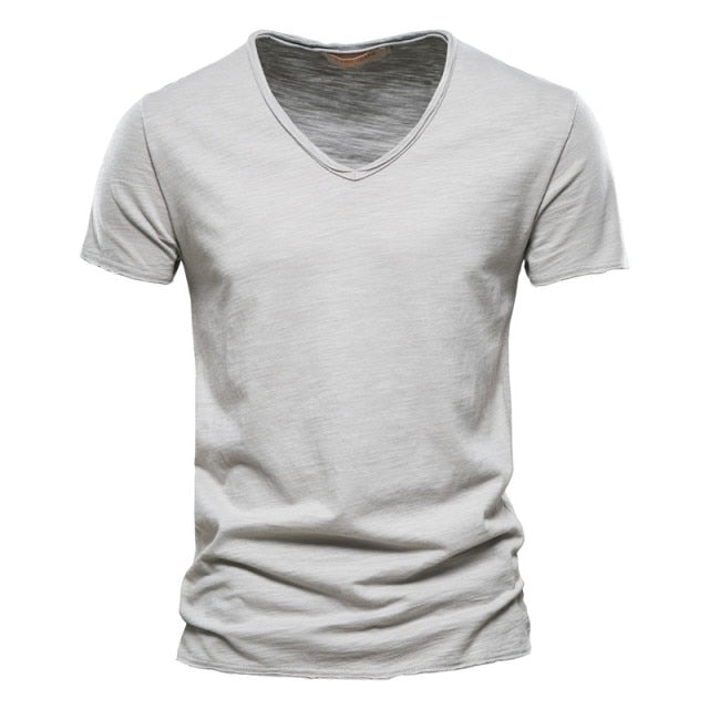 Brand Quality 100% Cotton Men T-shirt V-Neck - F037-V-SilverGray / Size S 45 to 55 kg - F037-V-SilverGray / Size L 65 to 72 kg - F037-V-SilverGray / Size M 55 to 65 kg - F037-V-SilverGray / Size XXL 80 to 90 kg - F037-V-SilverGray / Size XL 72 to 80 kg