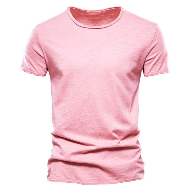 Brand Quality 100% Cotton Men T-shirt V-Neck - F038-O-Pink / Size XXL 80 to 90 kg - F038-O-Pink / Size M 55 to 65 kg - F038-O-Pink / Size S 45 to 55 kg - F038-O-Pink / Size XL 72 to 80 kg - F038-O-Pink / Size L 65 to 72 kg