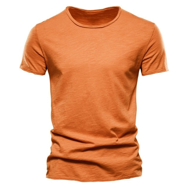 Brand Quality 100% Cotton Men T-shirt V-Neck