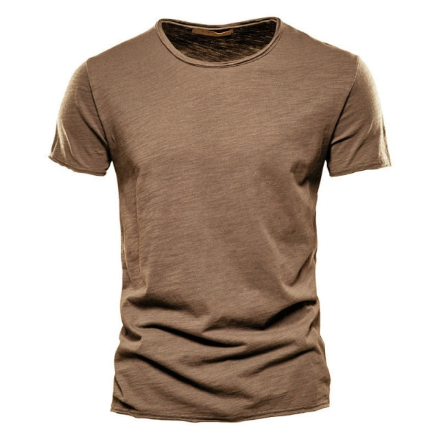 Brand Quality 100% Cotton Men T-shirt V-Neck