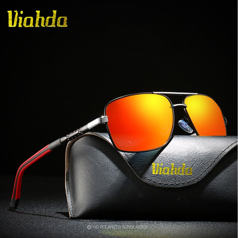 VIAHDA Men's Polarized Mirror Sunglasses