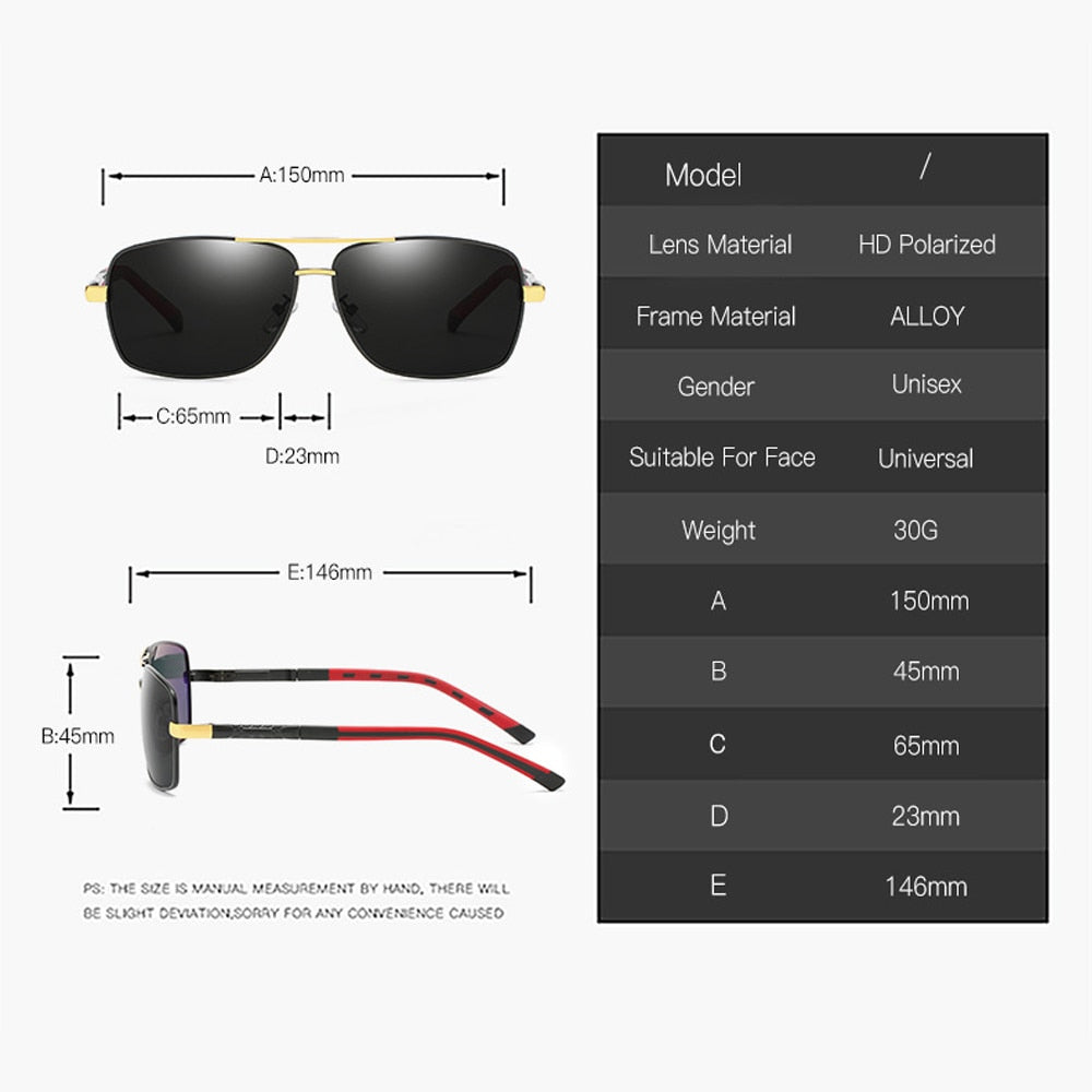 VIAHDA Men's Polarized Mirror Sunglasses