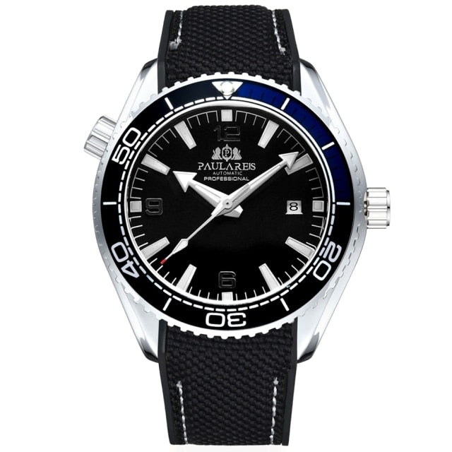 Paulareis Men Automatic Watch - White Black