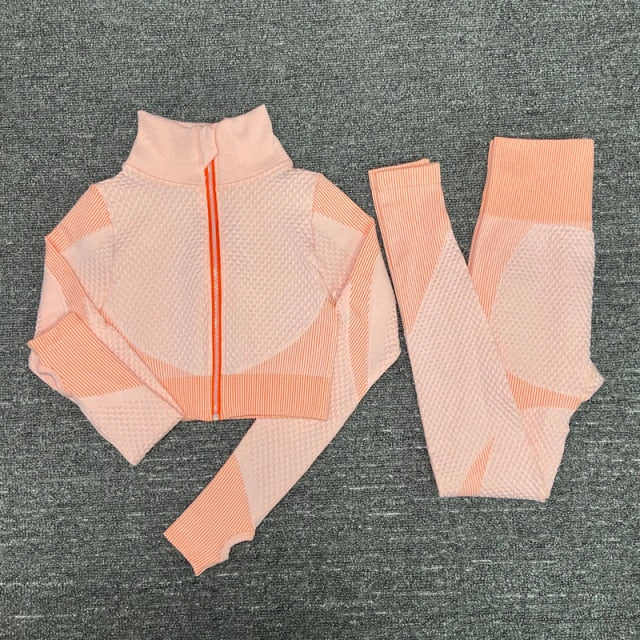 Female Fitness Suit - ShirtsPantsPink / S / China - ShirtsPantsPink / XL / China - ShirtsPantsPink / M / China - ShirtsPantsPink / L / China