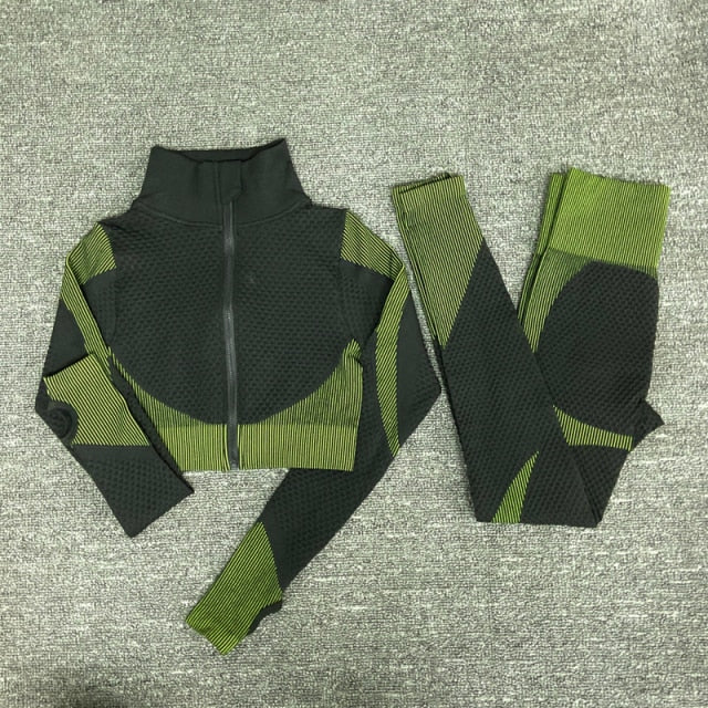 Female Fitness Suit - ShirtsPantsGreen / S / China - ShirtsPantsGreen / XL / China - ShirtsPantsGreen / M / China - ShirtsPantsGreen / L / China