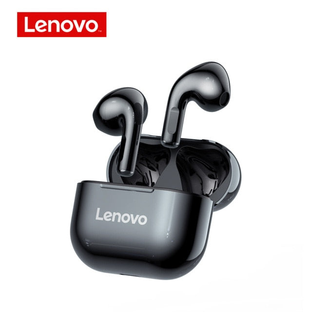 NEW Lenovo TWS Bluetooth Ear Buds - LP40 black1 / China