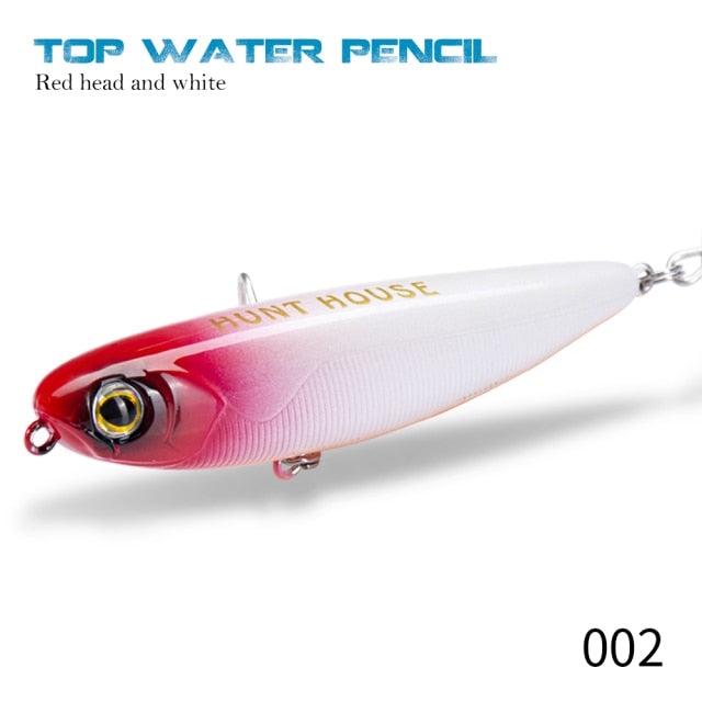 Hunthosue Topwater Pencil Lure - 002 / 90mm - 002 / 60mm