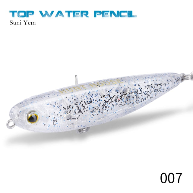 Hunthosue Topwater Pencil Lure - 007 / 90mm - 007 / 60mm