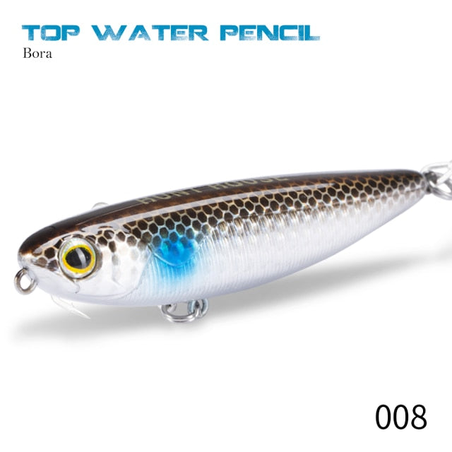 Hunthosue Topwater Pencil Lure - 008 / 60mm - 008 / 90mm