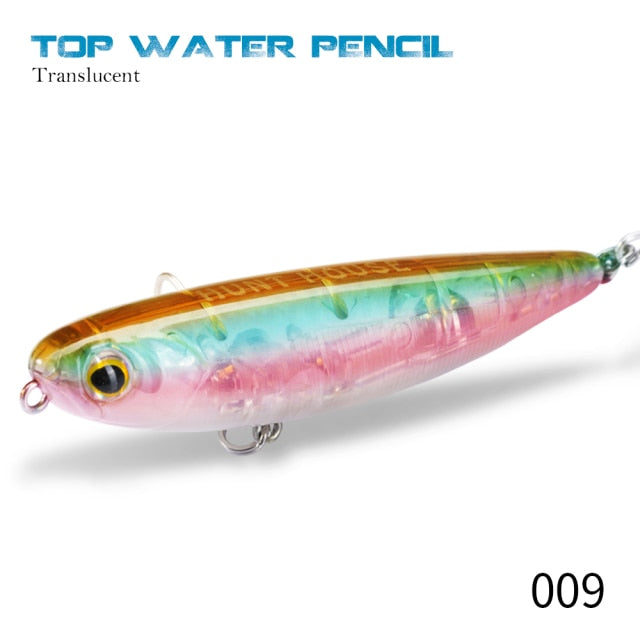 Hunthosue Topwater Pencil Lure - 009 / 60mm