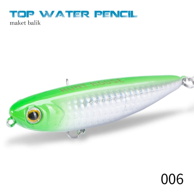 Hunthosue Topwater Pencil Lure - 006 / 90mm - 006 / 60mm