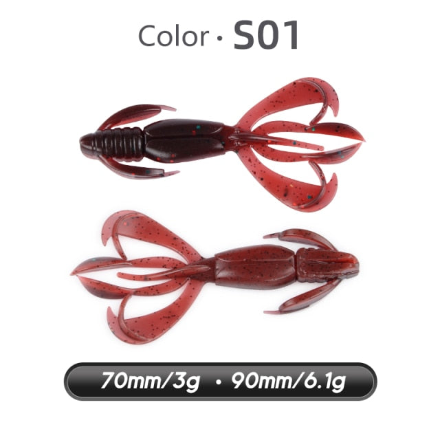 Crazy Flapper Soft Lure - S01 / 70mm 10pcs - S01 / 90mm 10pcs