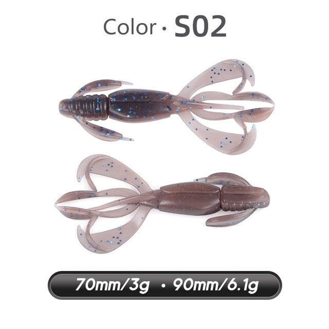 Crazy Flapper Soft Lure - S02 / 70mm 10pcs - S02 / 90mm 10pcs