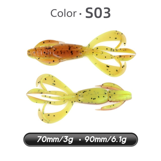 Crazy Flapper Soft Lure - S03 / 70mm 10pcs - S03 / 90mm 10pcs