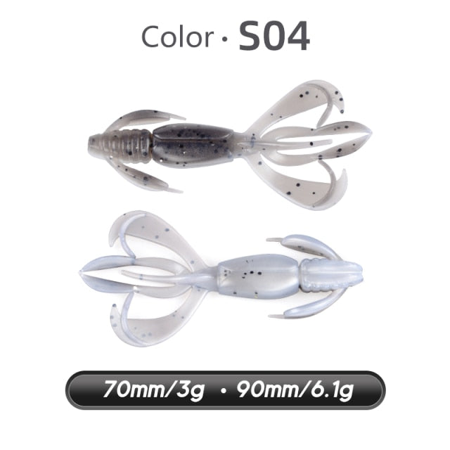 Crazy Flapper Soft Lure - S04 / 70mm 10pcs - S04 / 90mm 10pcs