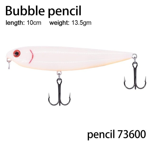 Wobblers Top Water Popper - pencil 10cm 73600