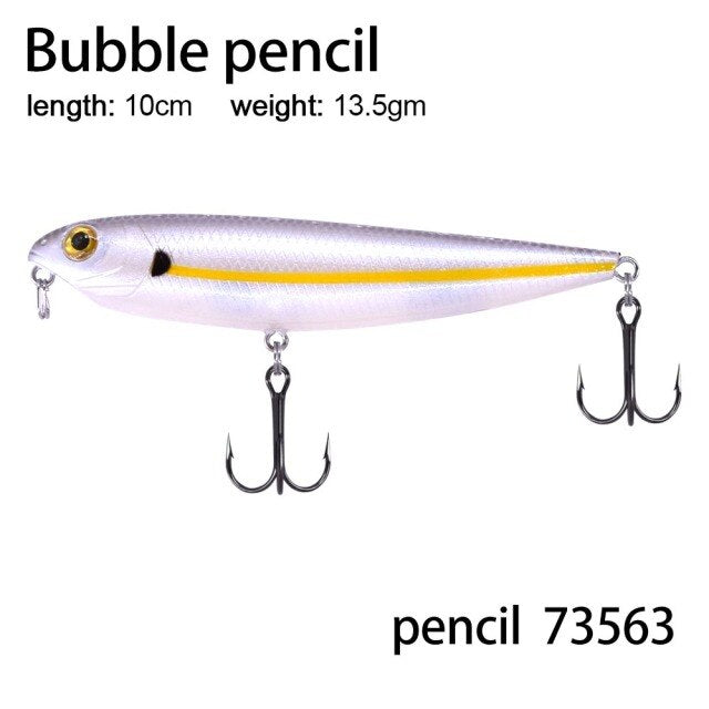 Wobblers Top Water Popper - pencil 10cm 73563