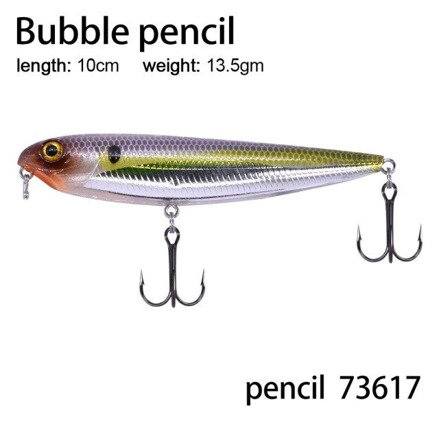 Wobblers Top Water Popper - pencil 10cm 73617