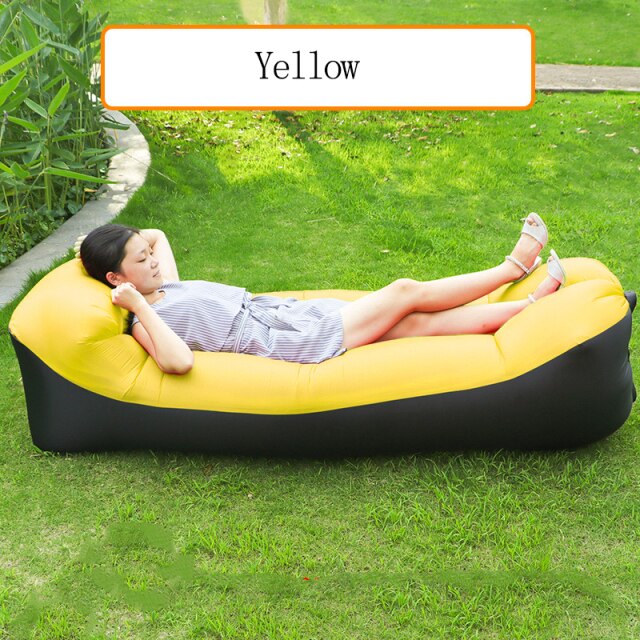 Outdoor Lazy Sofa Bag - yellow