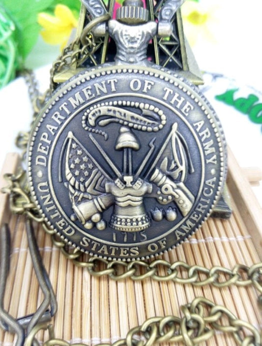 Antique brass U.S. Army Pocket Watch